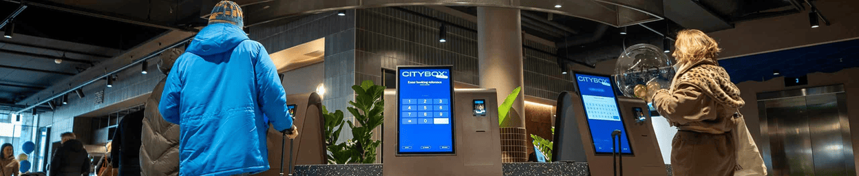 Monitors and touchscreens for kiosks and selfs-service