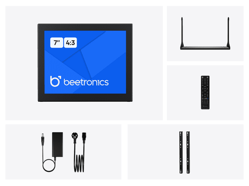 7 Inch Monitor Metal (4:3)