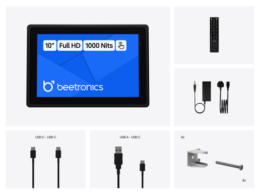 10 Inch Touchscreen Metal (High Brightness)