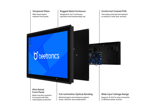 24 Inch Touchscreen Metal (High Brightness)