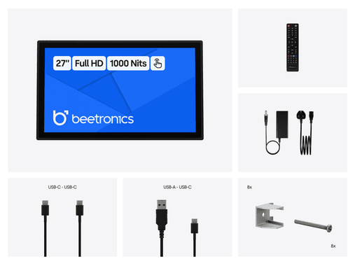 27 Inch Touchscreen Metal (High Brightness)