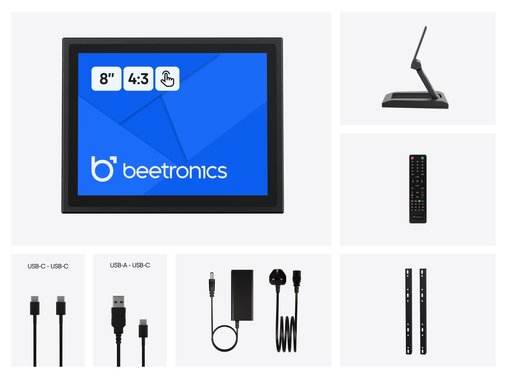 8 Inch Touchscreen Metal (4:3)