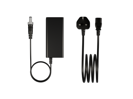 19V external power adapter with lock, UK plug