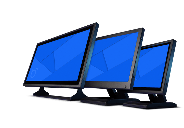 Small monitors and touchscreens