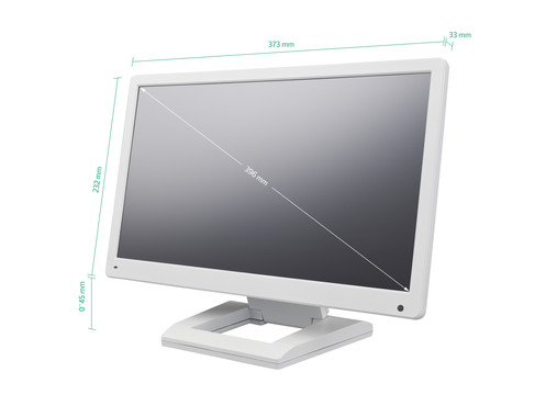 15 inch monitor (white)